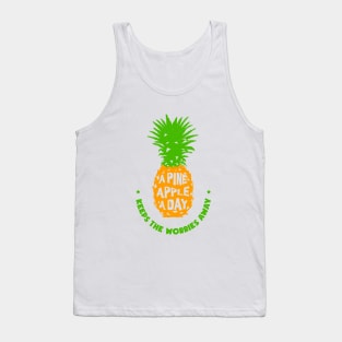 Hand Drawn Pineapple With A Funny Quote. Creative Illustration Tank Top